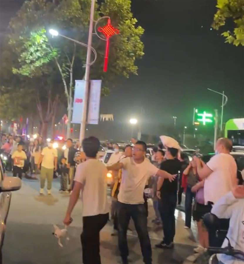 无人机坠落(网传视频截图)