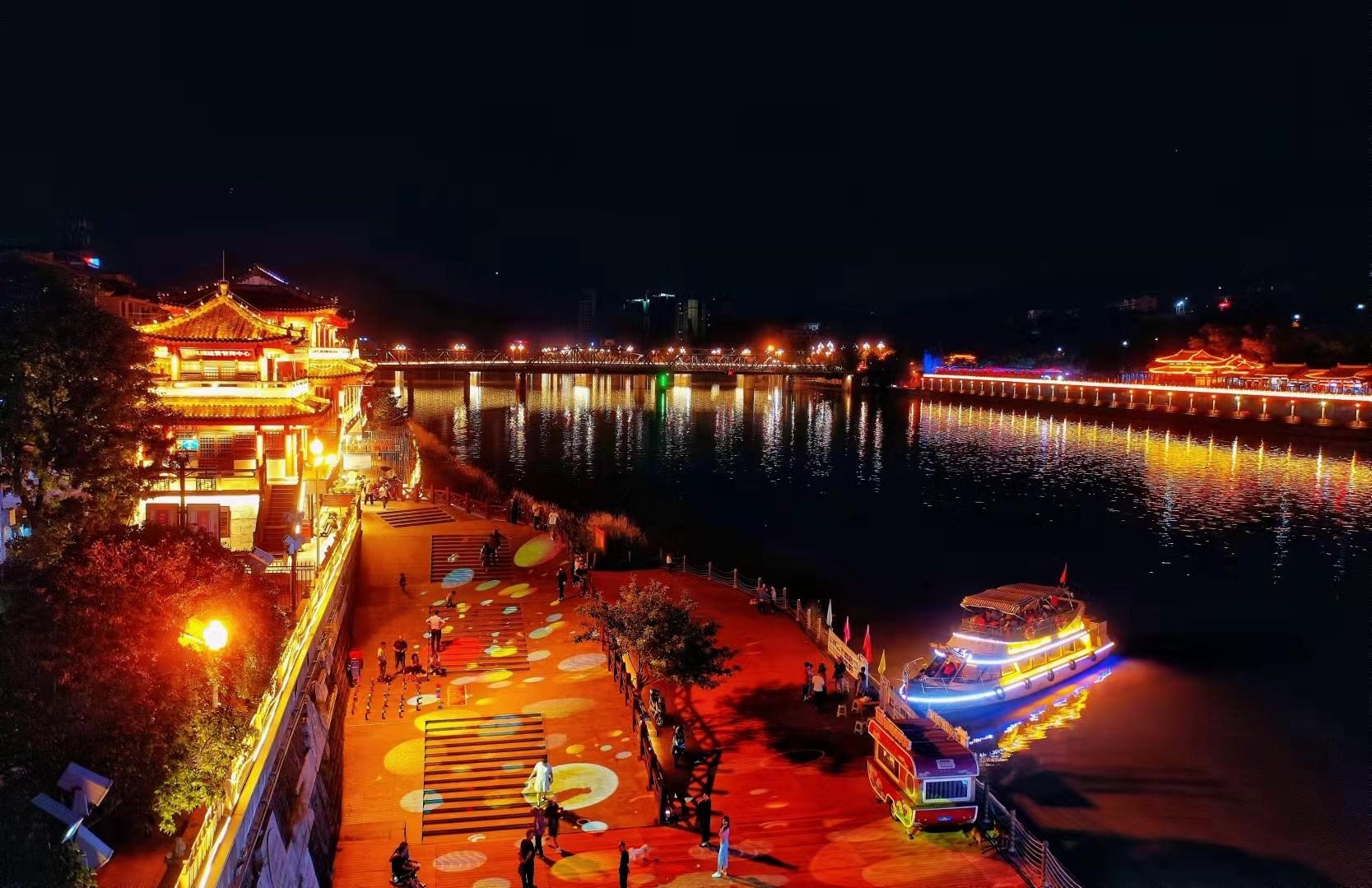 绚丽灯光 照亮城市夜景|广元市_新浪财经_新浪网