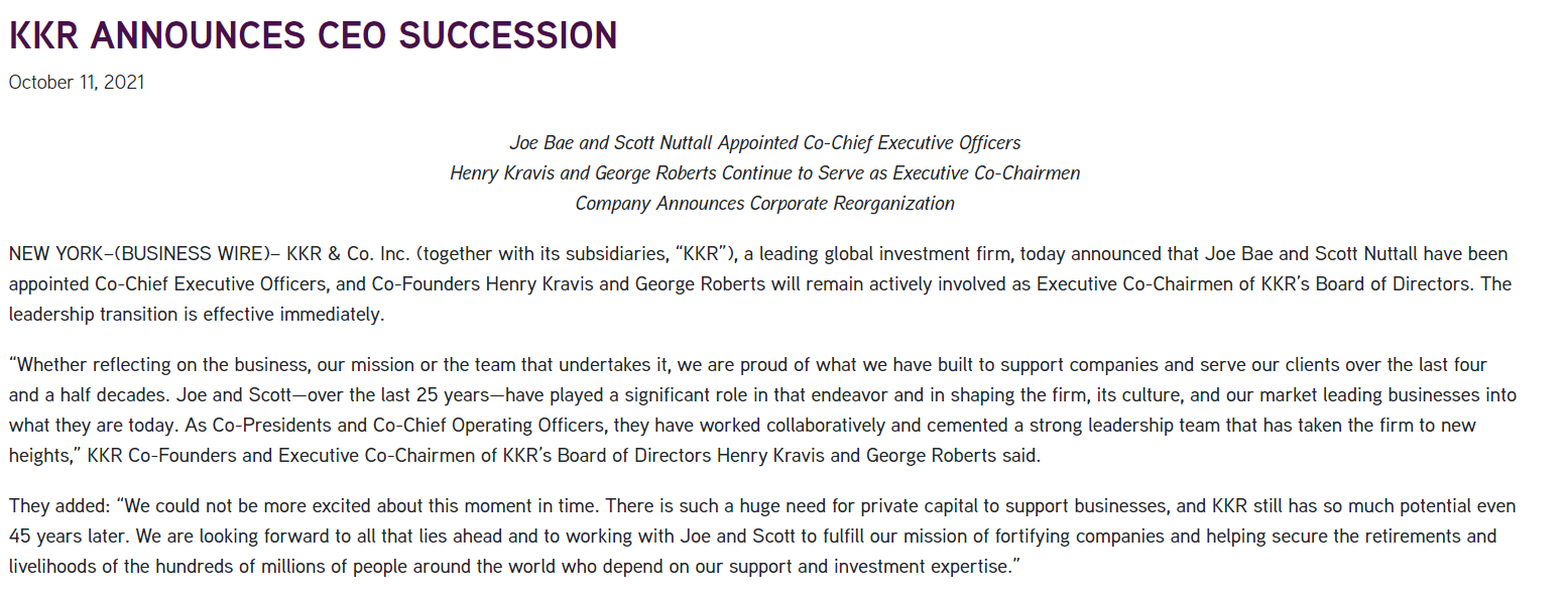 (来源:KKR官网)