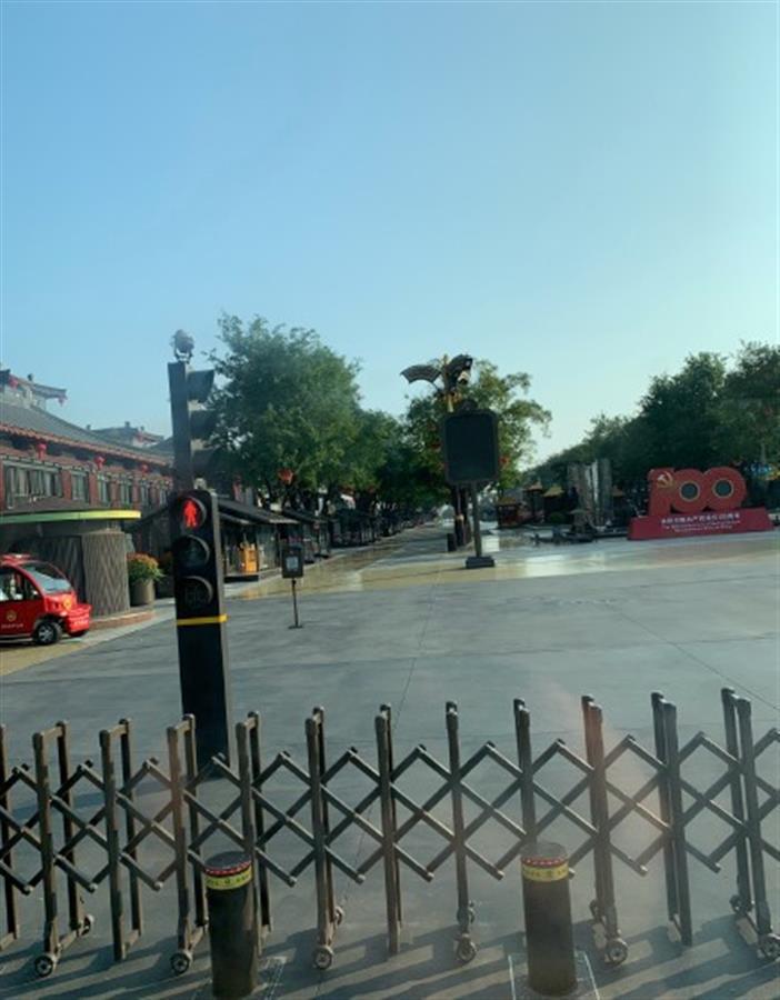 大雁塔北广场被封闭