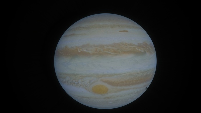 木星表面的标志性特征"大红斑"是一场持续数百年的风暴.