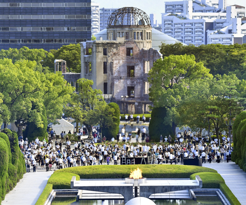 日本广岛，原子弹爆炸圆顶屋（资料图）