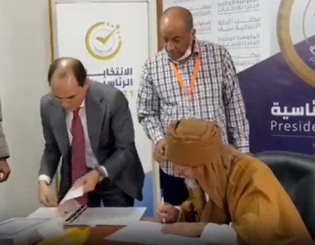 卡扎菲次子参选利比亚总统竞选（推特）