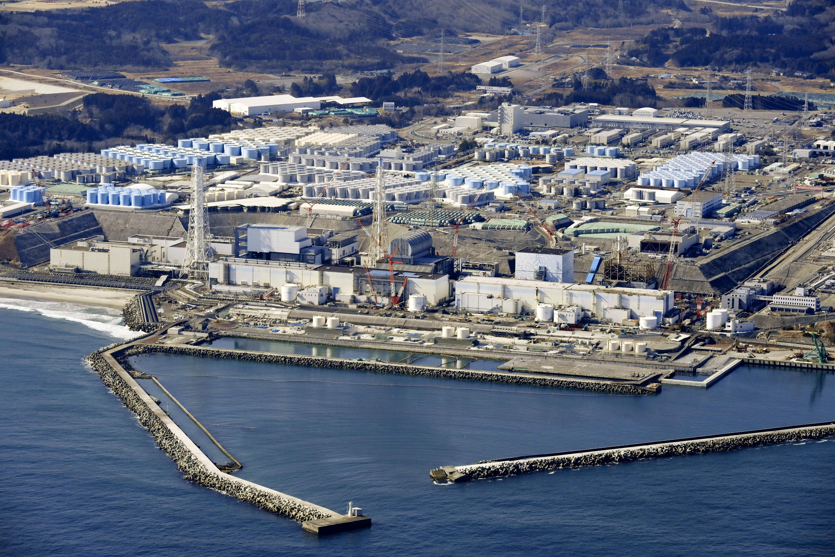 日本福岛核电站，储藏核污水的储水罐（资料图）