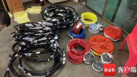 伪劣电缆。图片由海南省市场监督管理局提供