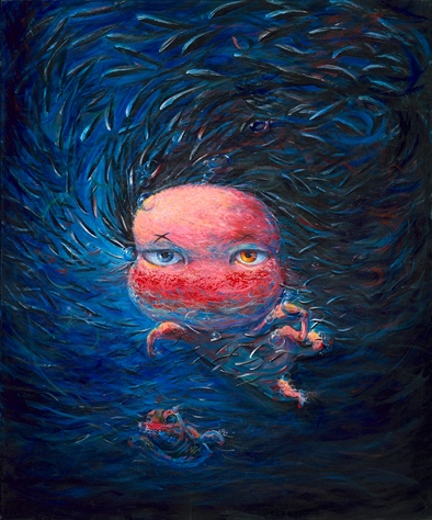 (如花在野·海洋|布面 丙烯|100*120cm | 2021)
