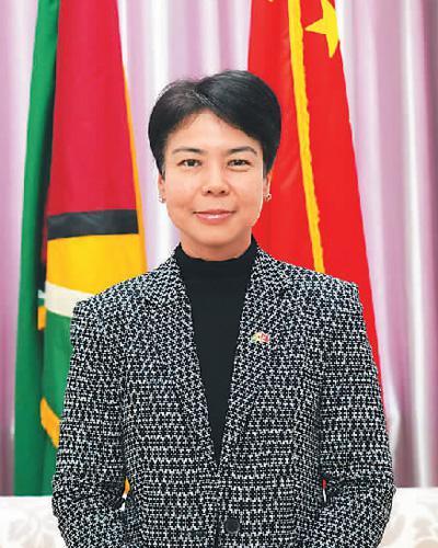 圭亚那驻华大使周雅欣近照。海外网 付勇超摄