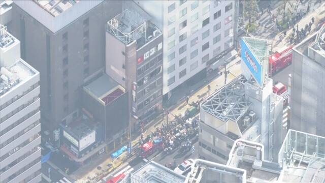 日本大阪繁华街道高楼发生火灾 27人心肺功能停止
