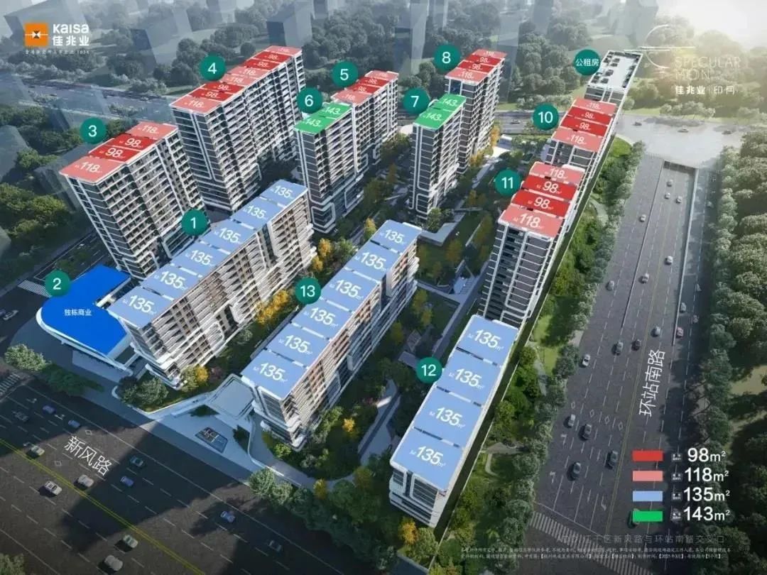 佳兆业棹月雅府楼幢图