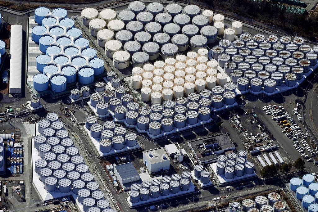 航拍福岛第一核电站核污水仓。图源视觉中国