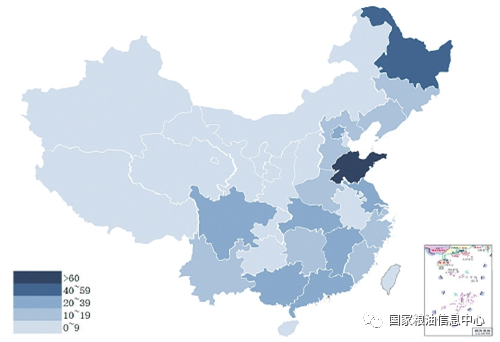 图12021中国农业企业500强省份分布情况