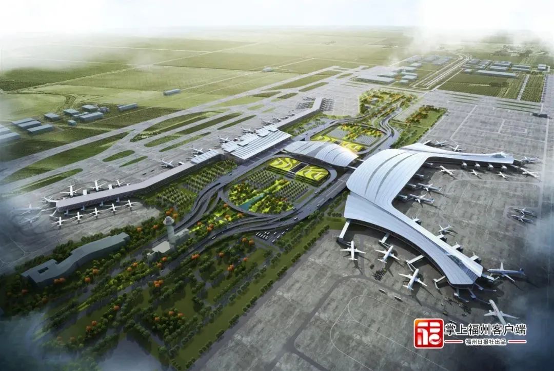 长乐机场二期效果图