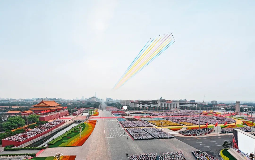 百年党庆。2021年7月1日上午，庆祝中国共产党成立100周年大会在北京天安门广场隆重举行。图/新华