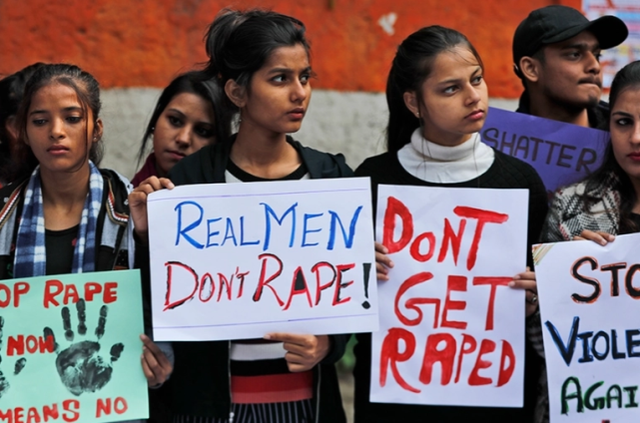 抗议性犯罪的印度女性（资料图）