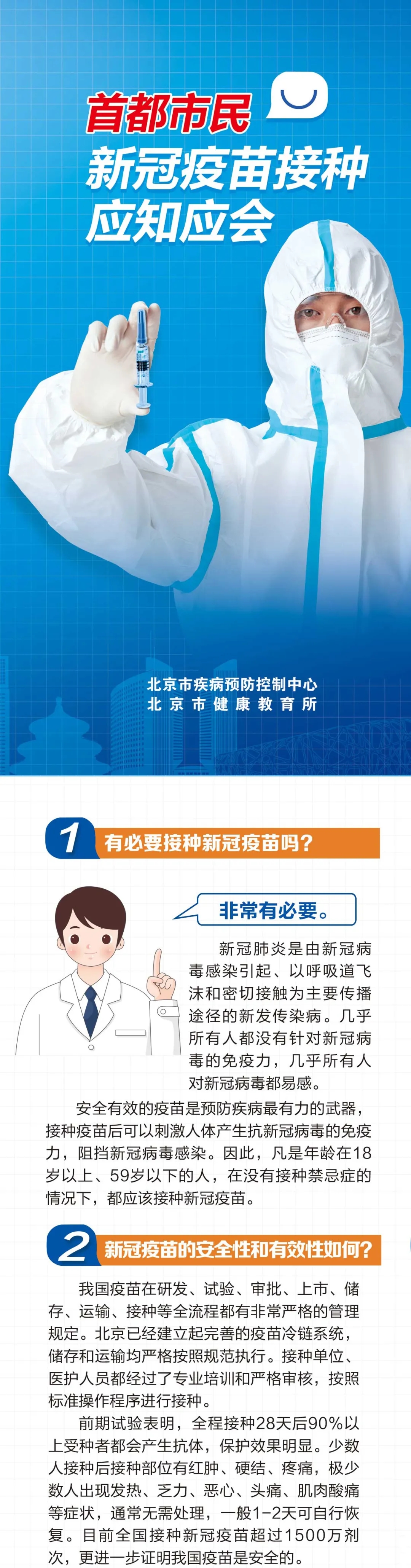 首都市民新冠疫苗接种应知应会