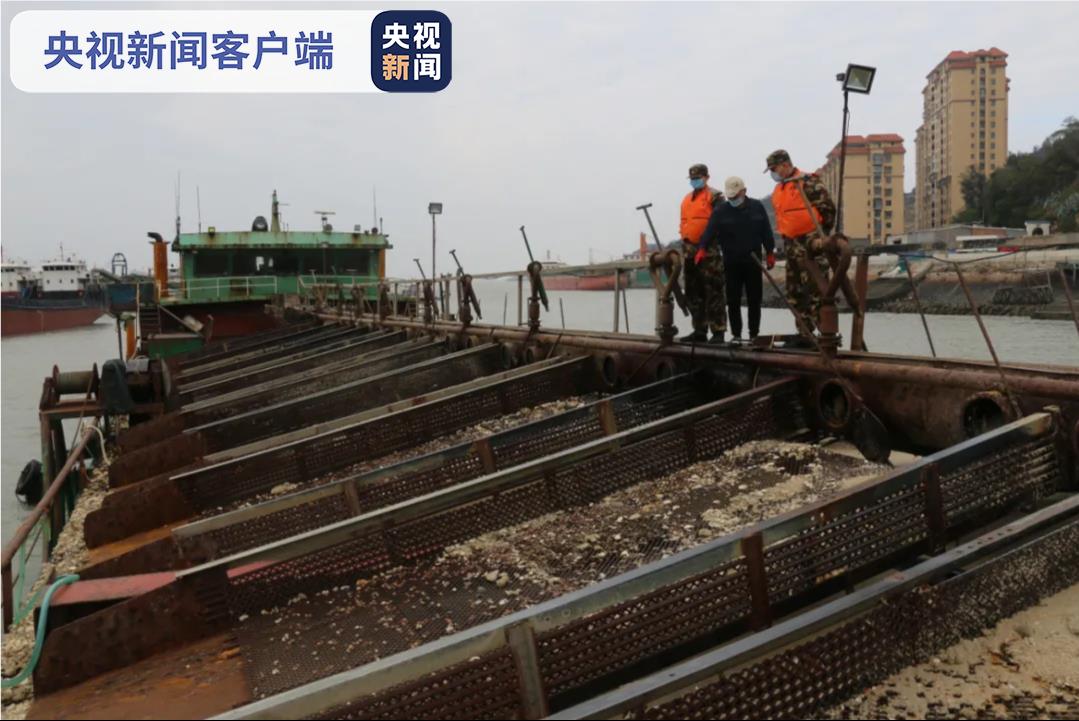 查扣海砂2400余吨!福建查获1起非法采砂案