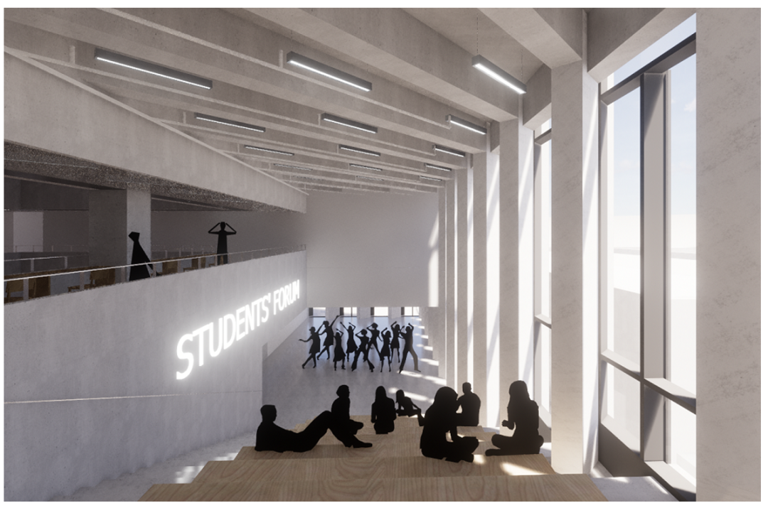 学生活动中心公共空间效果图