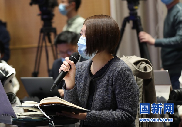 中国日报记者提问(焦非 摄)