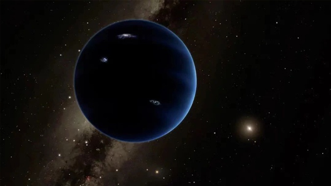 第九行星的艺术概念图(图片来源:R。 Hurt/Caltech)