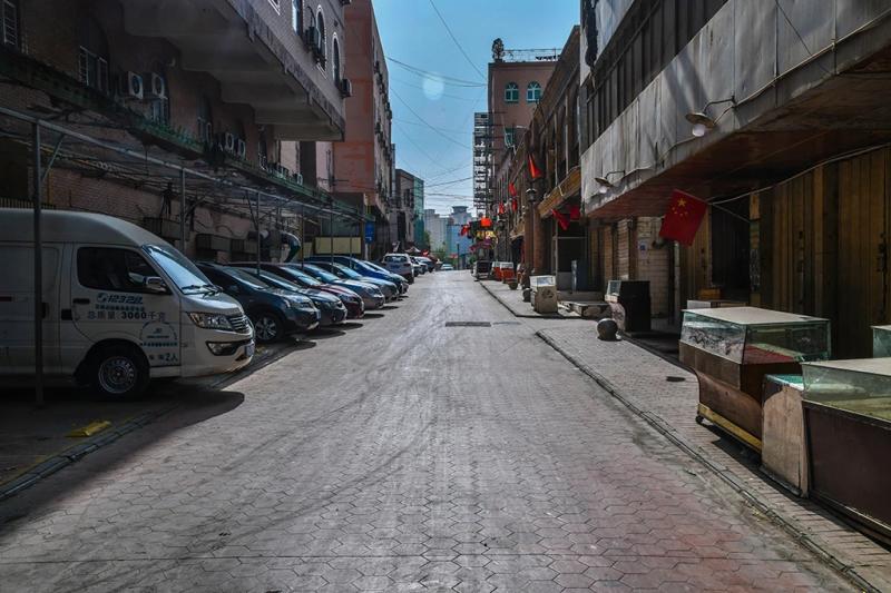 喀什空无一人的街道