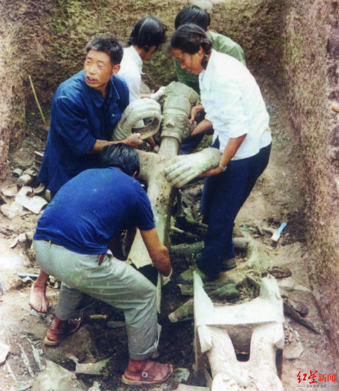 三星堆遗址1986年发掘现场