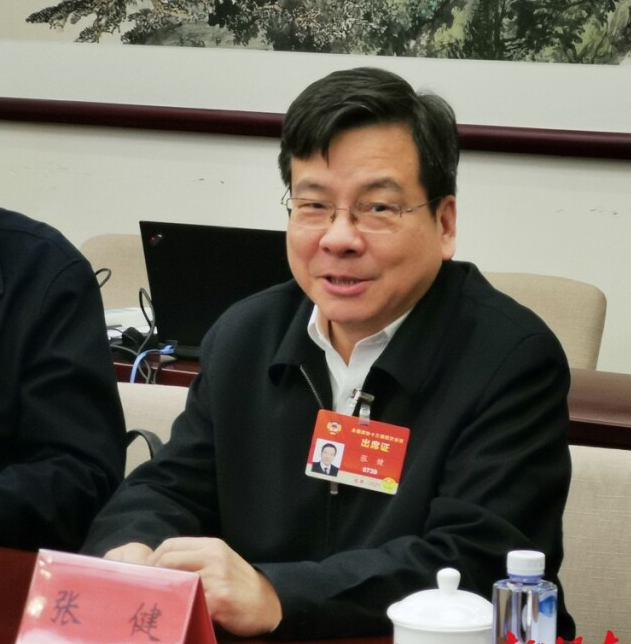 全国政协委员,湖南省政协副主席,省工商联主席张健在全国两会上.