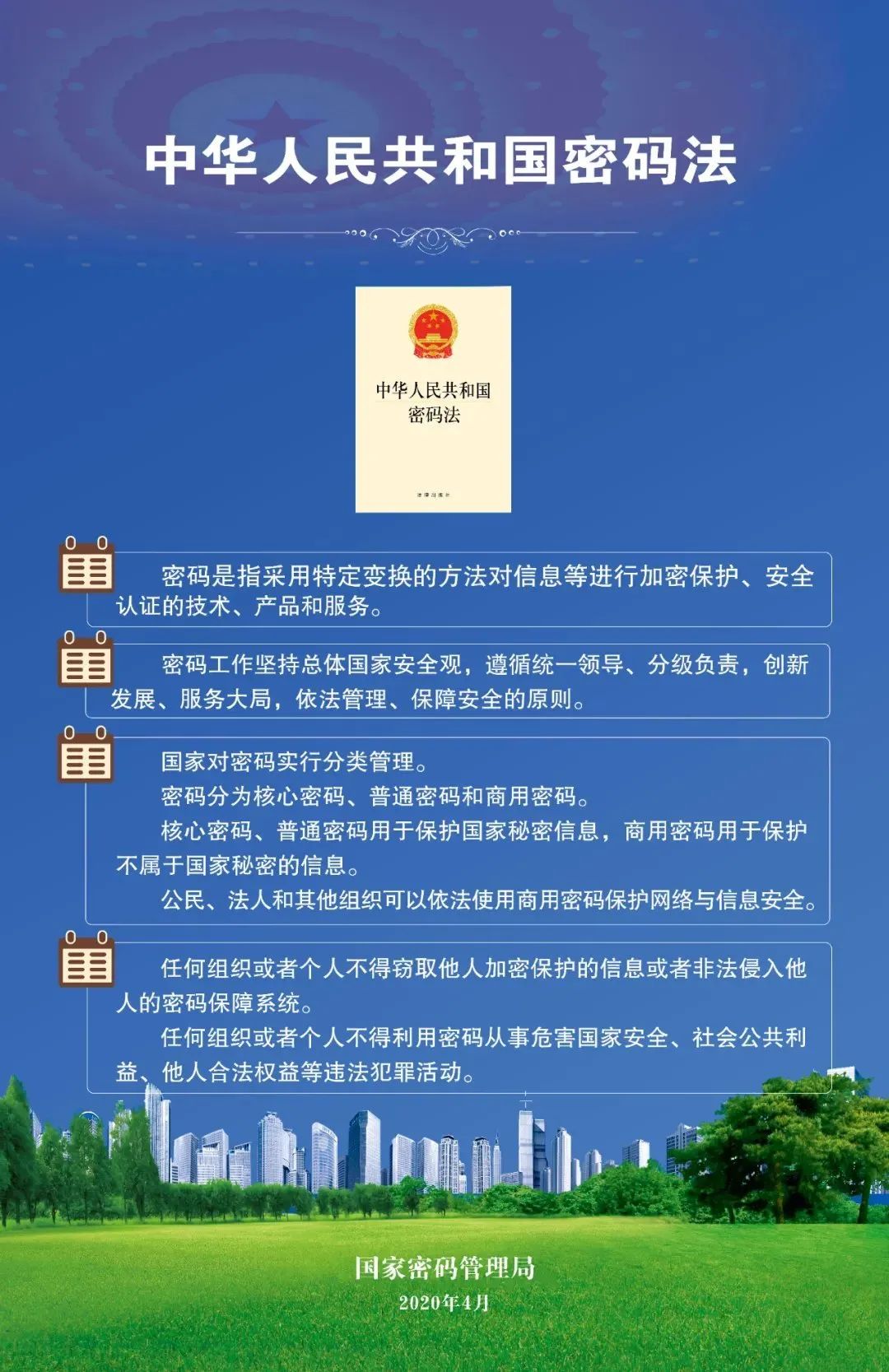 一图读懂《中华人民共和国密码法》一图看懂《反恐怖主义法》一起筑牢