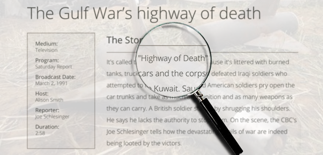▲加拿大广播公司(CBC)将巴士拉的一条公路,称为“死亡公路”