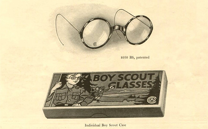 ▲ 1916 年推出的青少年眼镜。 图片来自:Optical Heritage Museum