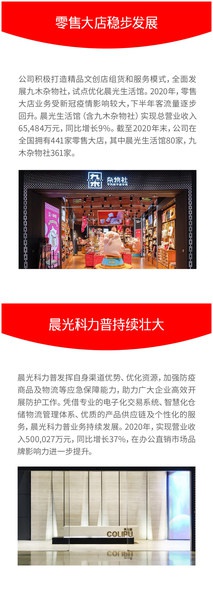 晨光文具2020年总营收131.38亿元, 同比增长17.92%
