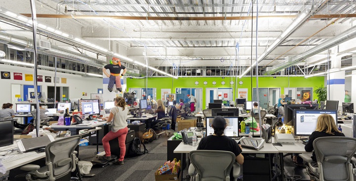 ▲ Facebook 位于门洛帕克的办公室。 图片来自:officesnapshots