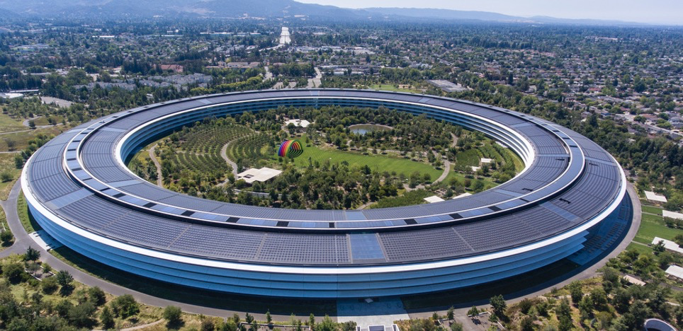 苹果的硅谷总部,图片来源于网络
