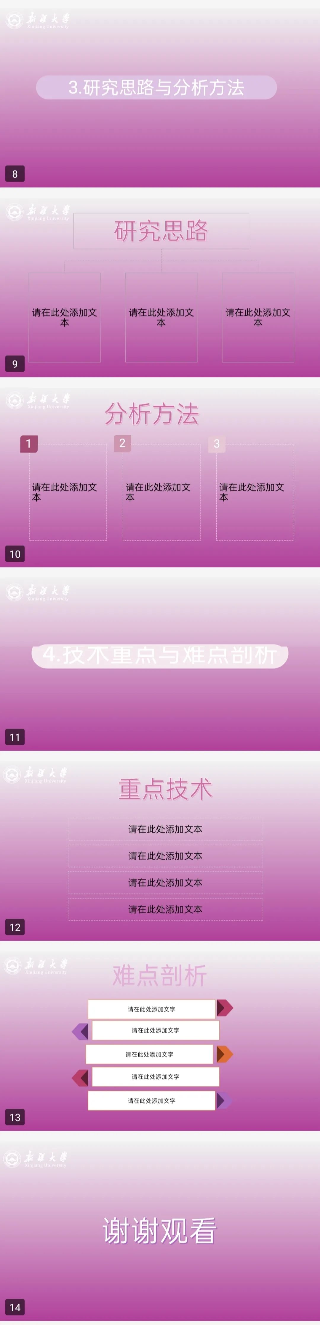 上新啦!新大专属毕业答辩PPT模板