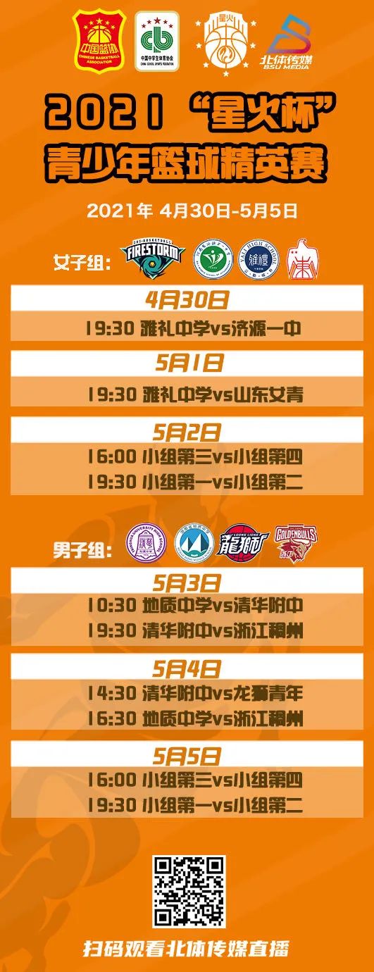 接棒CBA!北体传媒呈上“星火杯”青少年篮球精英赛!