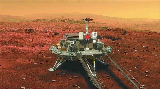 天问一号着陆器成功降落火星,还带去了祝融号火星车