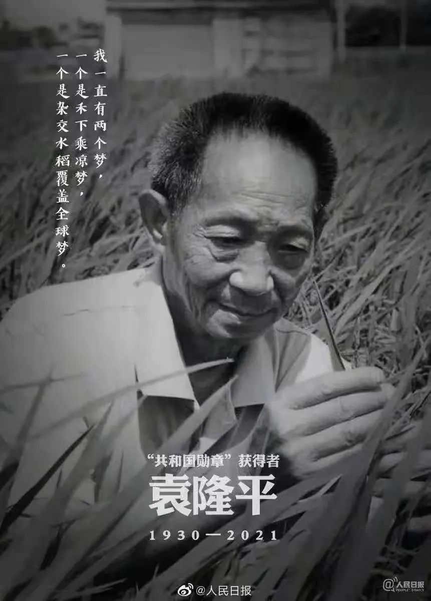 默哀袁隆平院士逝世