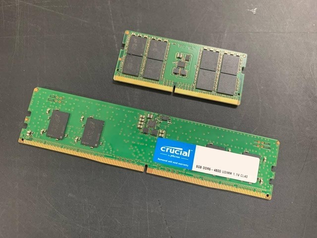 英睿达ddr5内存条现身频率4800mhz单颗粒容量2gb