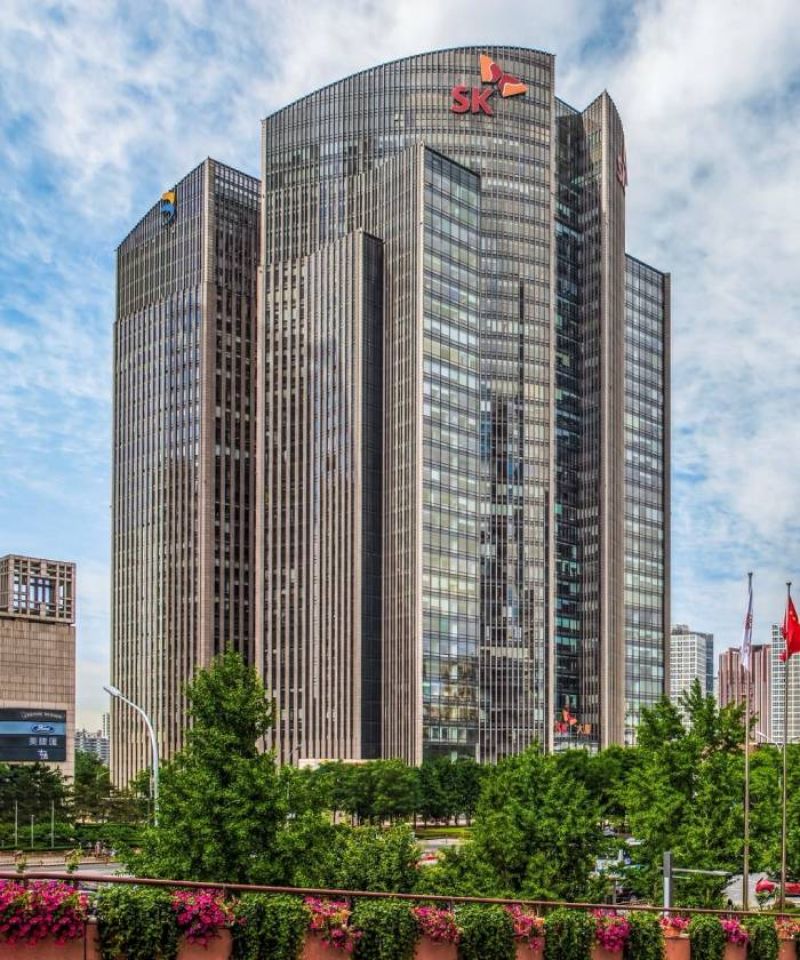 北京cbd核心区地标写字楼sk大厦. 戴德梁行供图