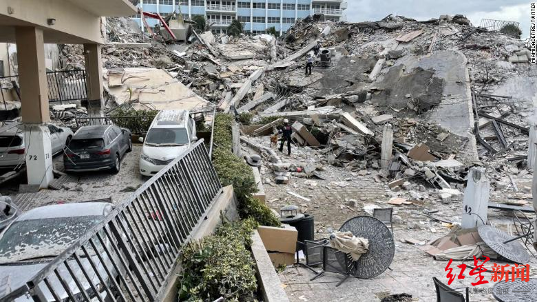 美国迈阿密一居民楼坍塌:公寓售价达百万 垮塌原因需花数年时间调查