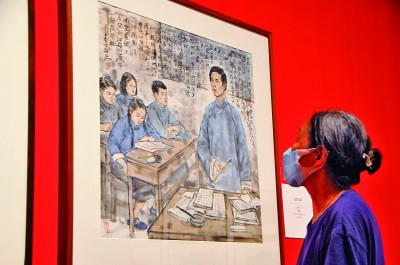 建党100周年美术展,4k纸建党100周年绘画 主题艺术特展为建党百年献礼|浙江美术馆_新浪科技