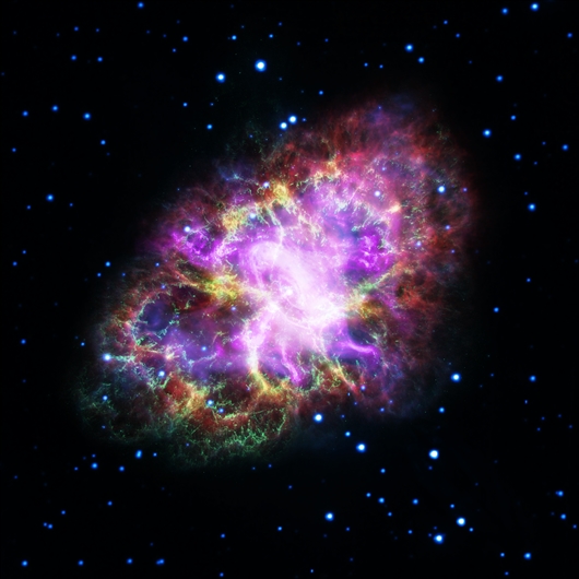 蟹状星云(图片来源:nasa)
