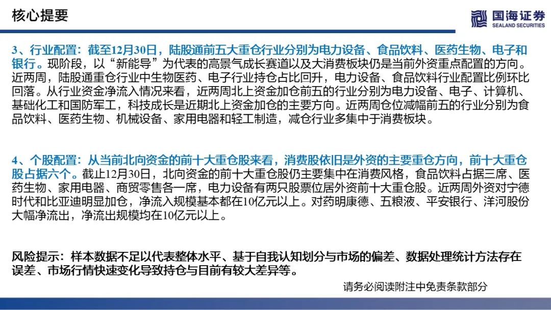 【国海策略】北向资金维持净流入,科技成长再度获加仓—陆股通动向观察第6期