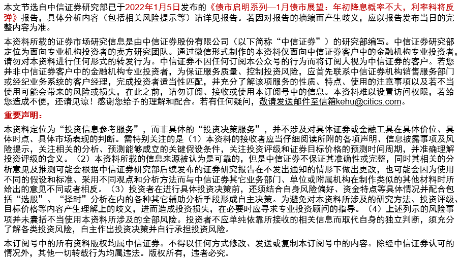固收|1月债市展望:年初降息概率不大,利率料将反弹