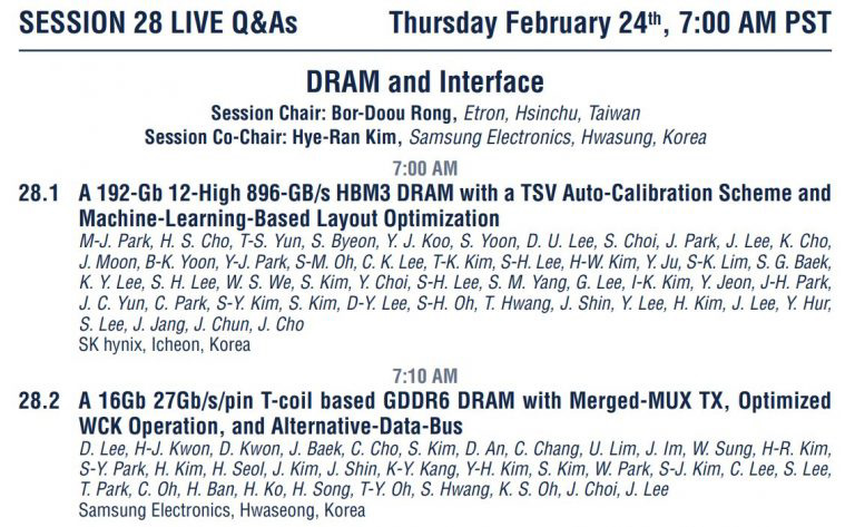 SKʿ12HBM3ڴ桢27 Gbps GDDR6оƬϹ