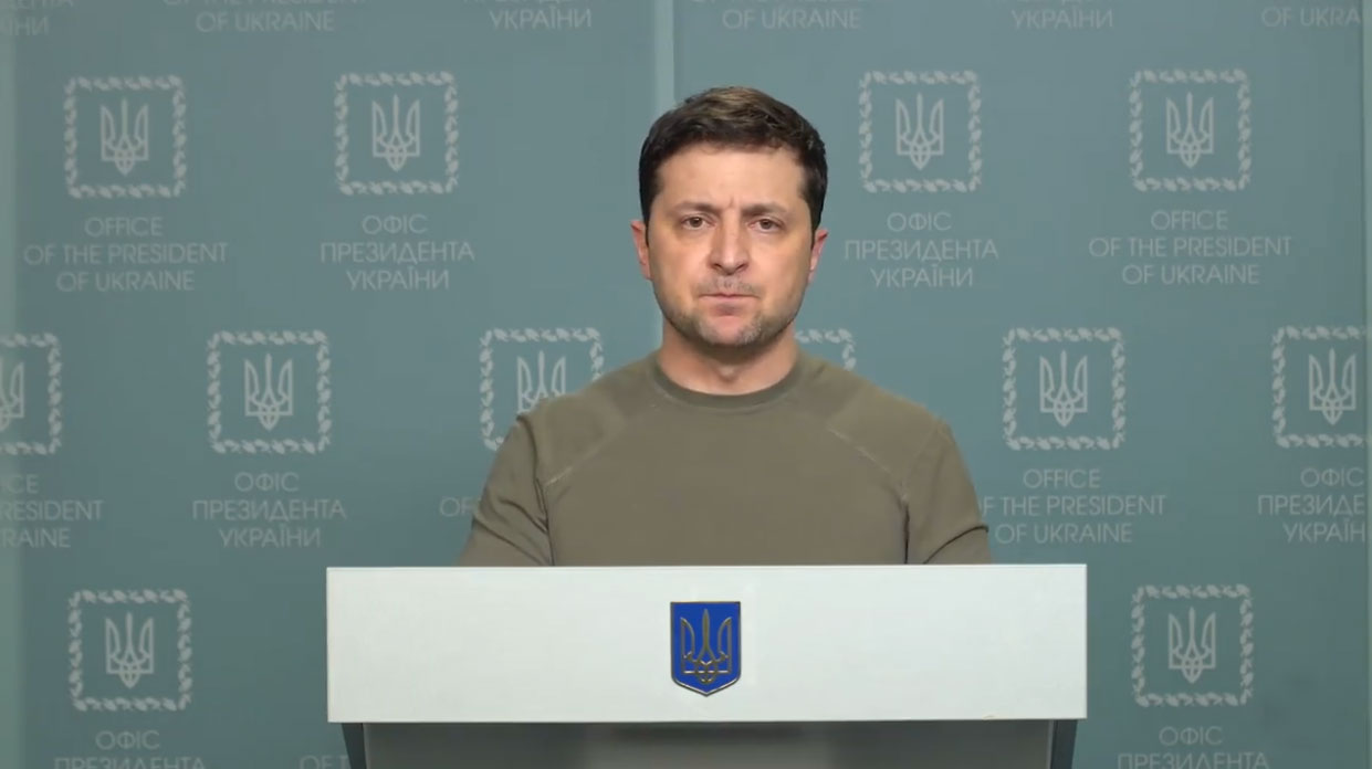 乌克兰总统泽连斯基 视频截图