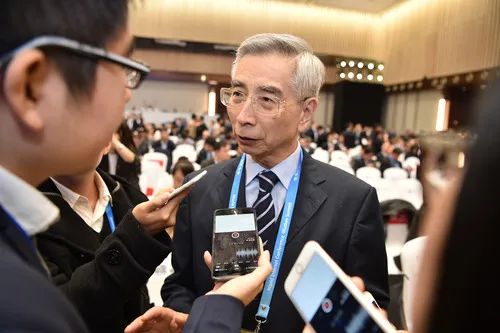 倪光南在接受採訪 來源:新華社
