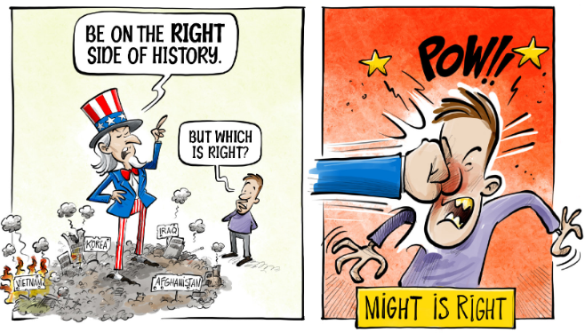 حʽ塱 The 'right side' of history for the U.S.