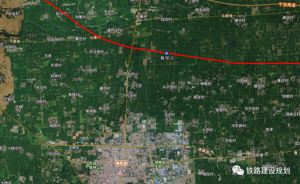 舞阳北站位置示意图▲