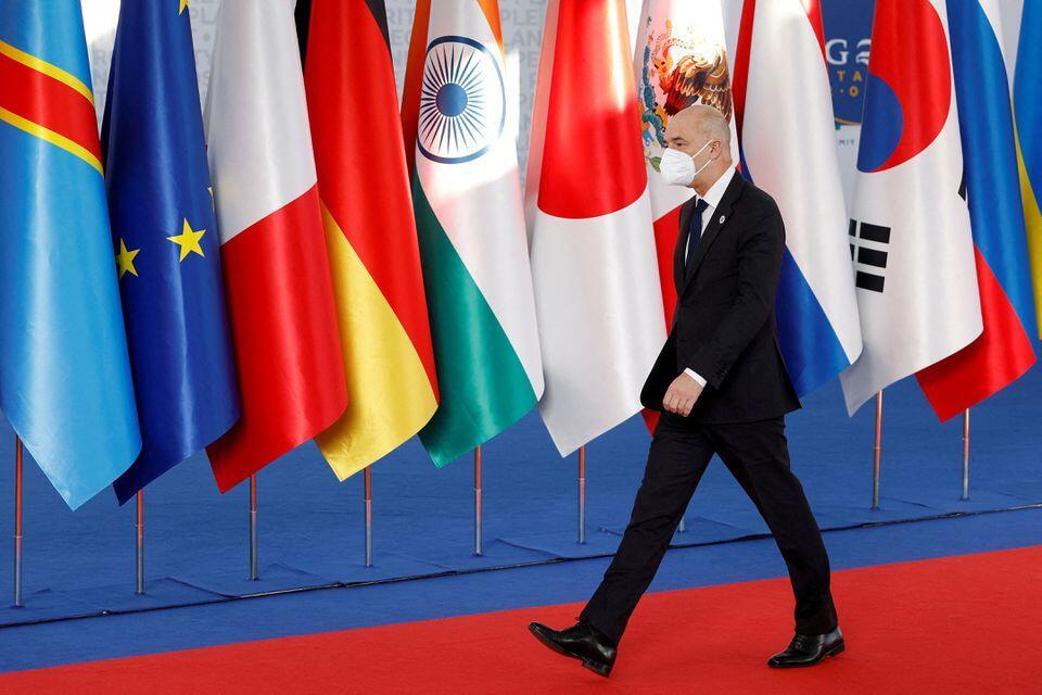 俄罗斯财政部长西卢阿诺夫2021年10月参与G20会议
