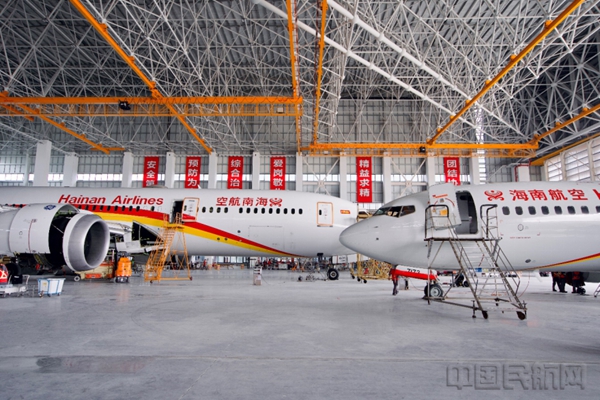 海航技術一站式飛機維修基地定檢大修機庫